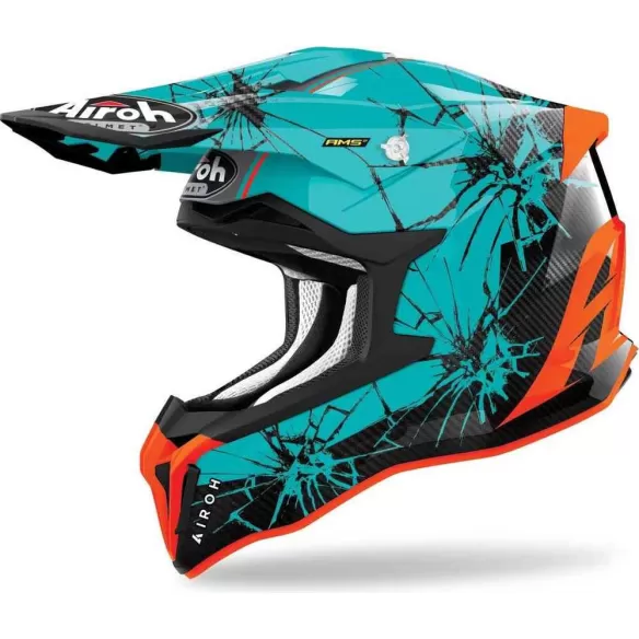 Casca Moto Enduro Strycker Crack Gloss