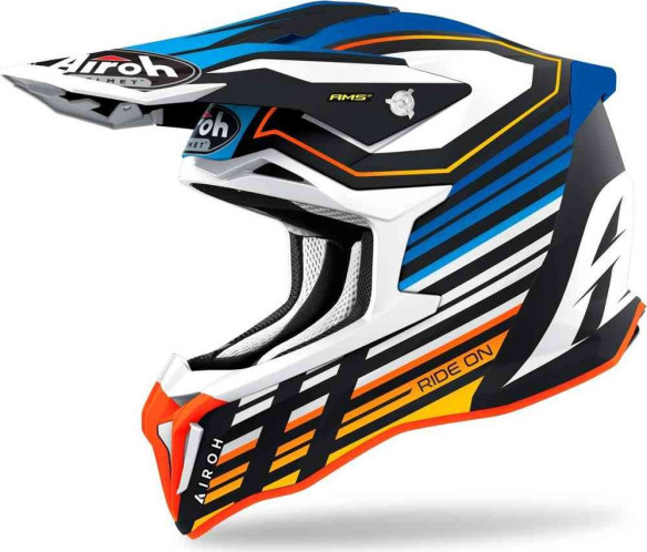 Casca Moto Enduro Strycker Shaded Blue Matt