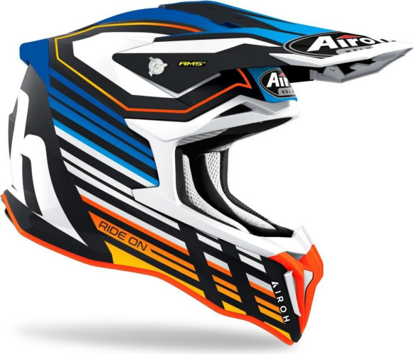 Casca Moto Enduro Strycker Shaded Blue Matt