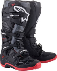 Cizme Moto MX T7 Bk/gy/rd
