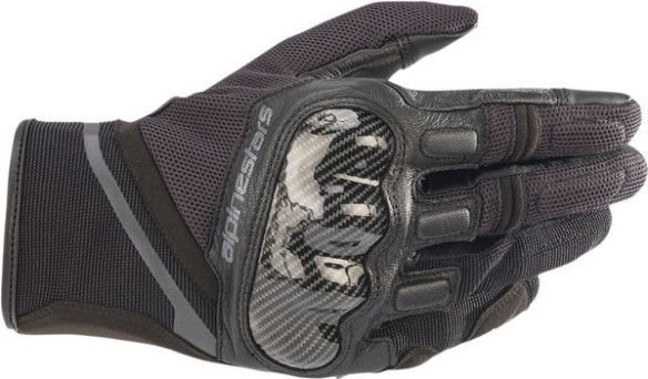 Manusi Moto Textile Chrome Black/Grey