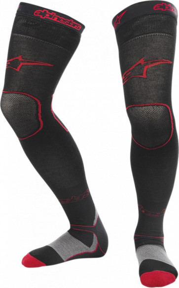 Sosete Moto MX Long Black/Red