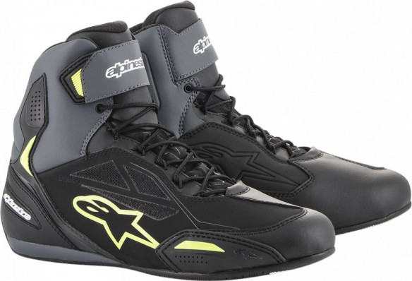 Ghete Moto Shoe Faster 3 Drystar Black/Gray/Yellow