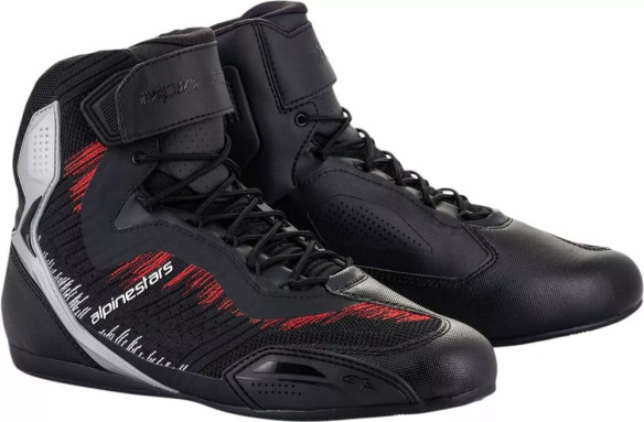 Ghete Moto Shoe Faster 3 Rideknit Black/Red