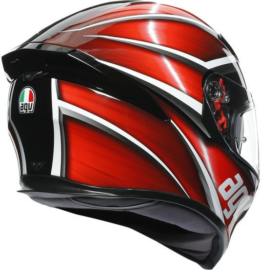Casca Moto Full-Face K5 S E2205 Multi Mplk Tempest Black/Red