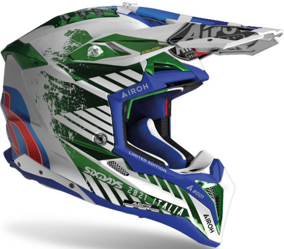 Casca Moto Enduro Aviator 3 Six Days Italy Gloss