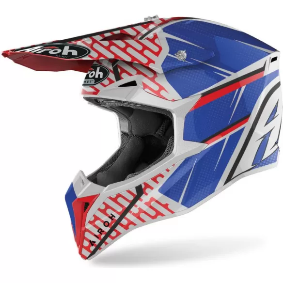 Casca Moto Enduro Wraap Idol Red/Blue Matt