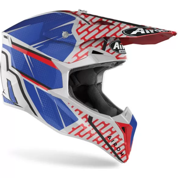 Casca Moto Enduro Wraap Idol Red/Blue Matt