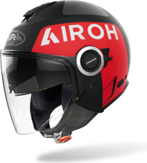 Casca Moto Jet Helios Up Black Matt