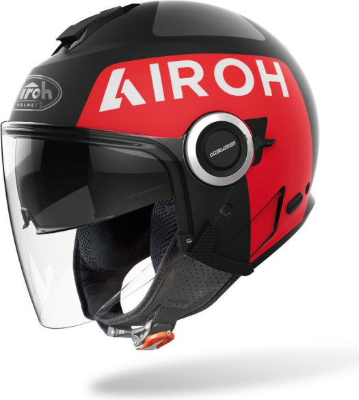 Casca Moto Jet Helios Up Black Matt