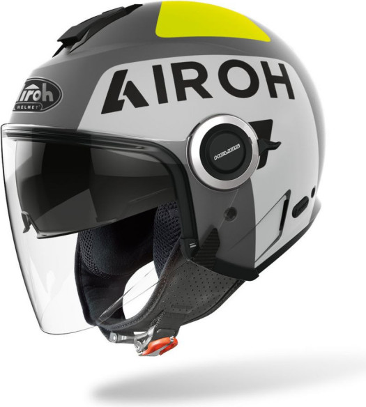 Casca Moto Jet Helios Up Grey Matt
