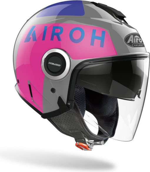 Casca Moto Jet Helios Up Pink Gloss