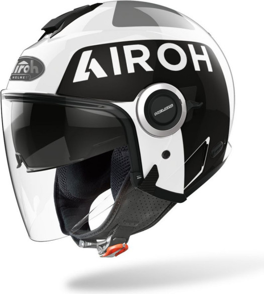 Casca Moto Jet Helios Up White Gloss