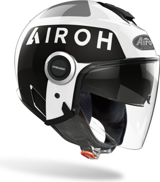 Casca Moto Jet Helios Up White Gloss