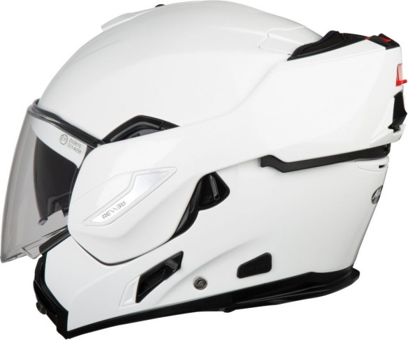 Casca Moto Flip-Up Rev19 White Gloss