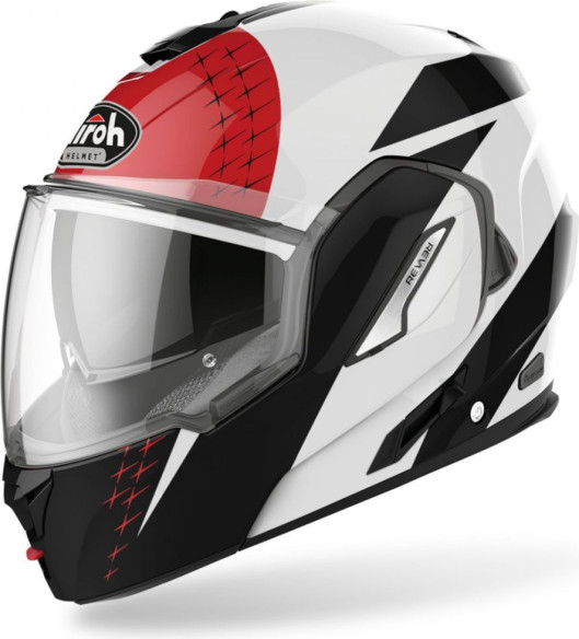 Casca Moto Flip-Up Rev 19 Leaden Red Gloss