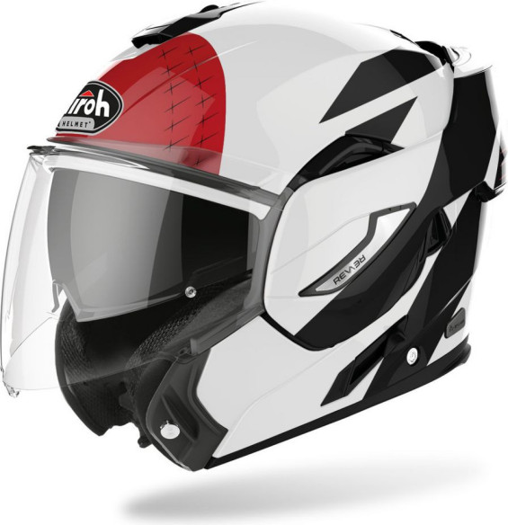 Casca Moto Flip-Up Rev 19 Leaden Red Gloss