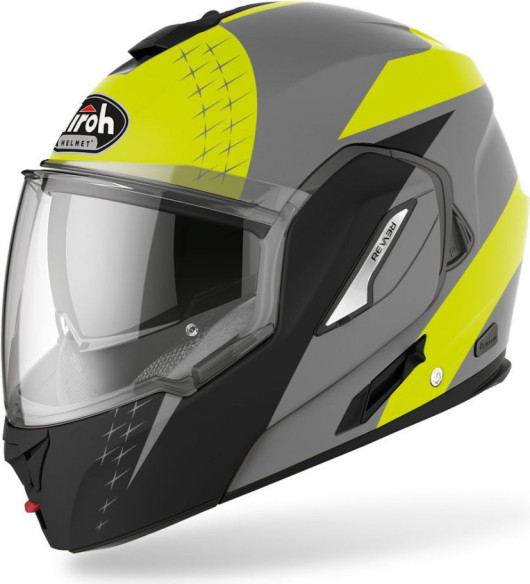 Casca Moto Flip-Up Rev 19 Leaden Yellow Matt