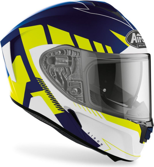 Casca Moto Full-Face Spark Rise Blue/Yellow Matt