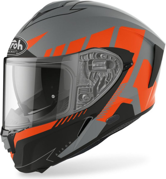 Casca Moto Full-Face Spark Rise Orange Matt