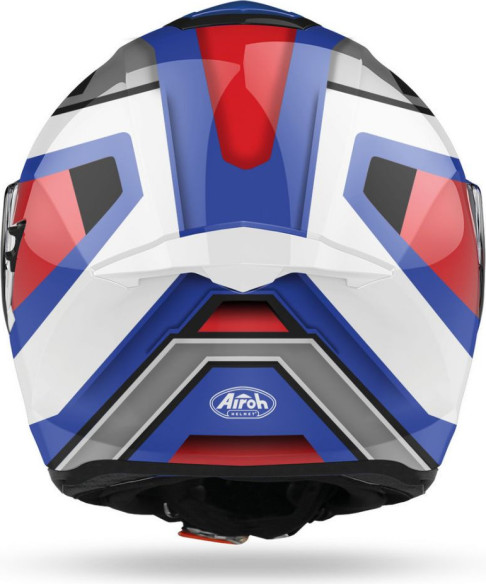 Casca Moto Full-Face St.501 Square Blue/Red Gloss