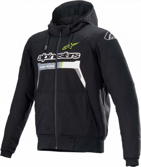 Geca/Hanorac Textil Chrome Ignition Black/Fluo Yellow