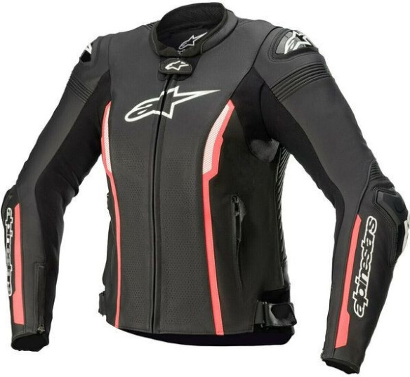 Geaca Moto Piele Dama Stella Missile V2 Black/Pink