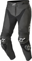 Pantaloni Moto Piele Track V2 Black/White