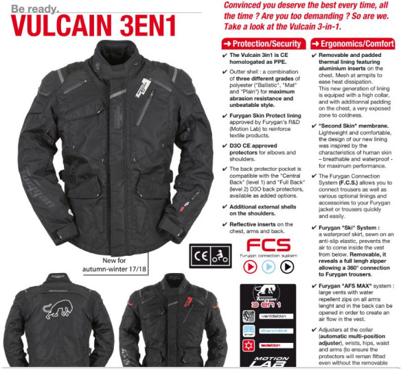 LICHIDARE STOC Geaca Moto Textila Impermeabila Touring Vulcain 3 IN 1 18