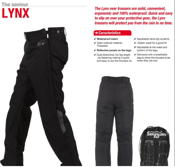 Pantaloni Textili Impermeabili Over The Pant Lynx 18