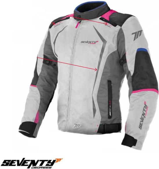 Geaca Moto Textila Impermeabila SD-JR49 Gray/Pink Dama