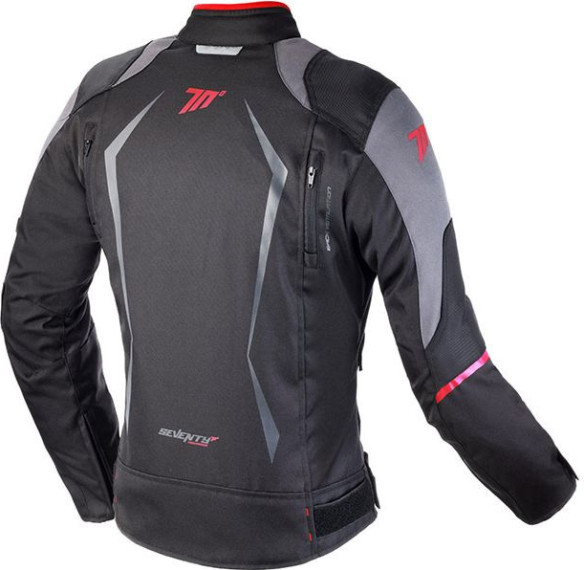 Geaca Moto Textila Impermeabila SD-JR49 Black/Red Dama