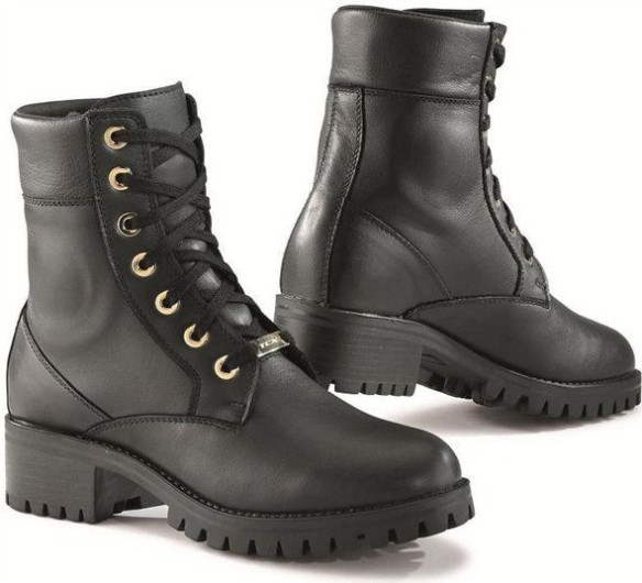 Ghete Moto LADY SMOKE WP Black