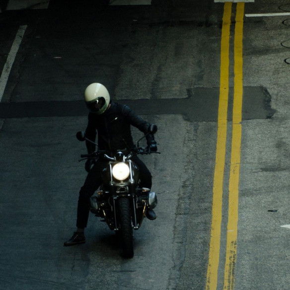 Geaca Moto Piele Garage Black