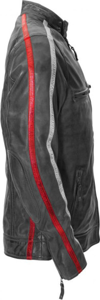 Geaca Moto Piele Jack Billy Grey