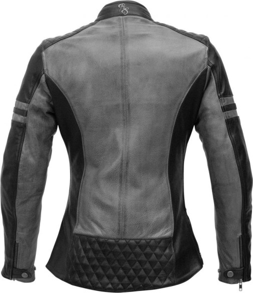 Geaca Moto Piele Dama Joyce Black/Grey