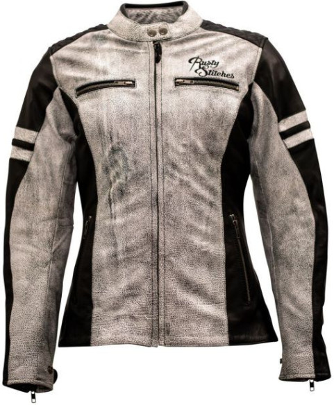 Geaca Piele Dama Jack Joyce Black/White