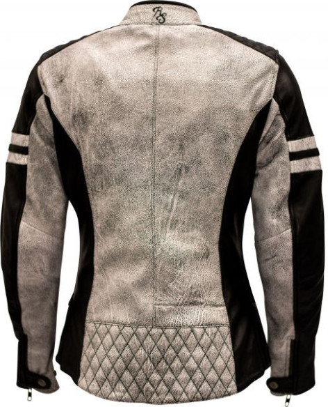Geaca Piele Dama Jack Joyce Black/White