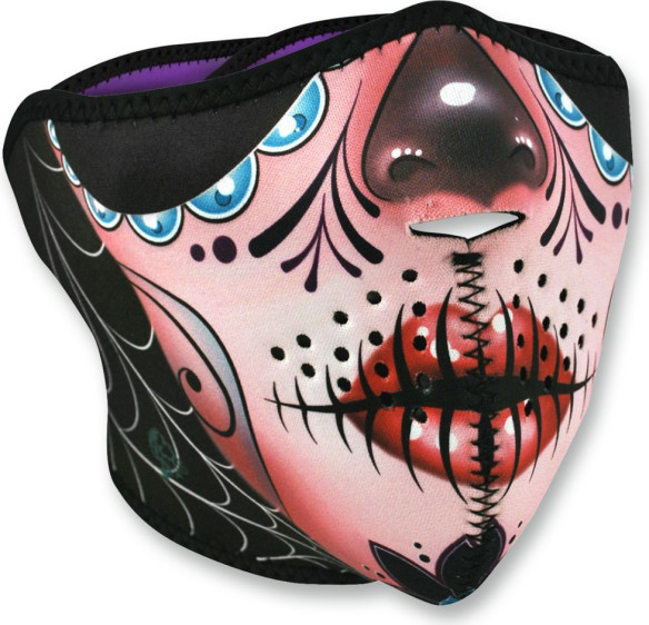 Masca Fata Half Face Sugar Skull One Size Wnfm082h