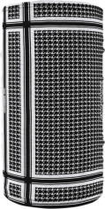 Protectie Gat Tip Tub Fleece Houndstooth Black White One Size Tf235bw