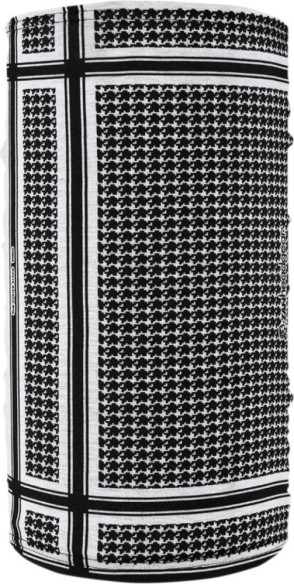 Protectie Gat Tip Tub Fleece Houndstooth Black White One Size Tf235bw