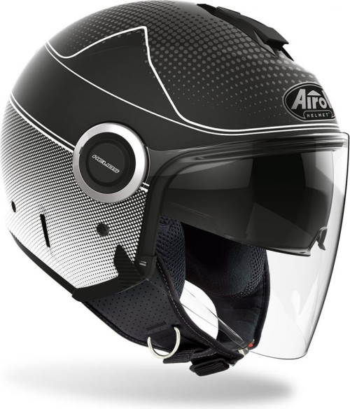 Casca Moto Jet Helios Map Black Matt