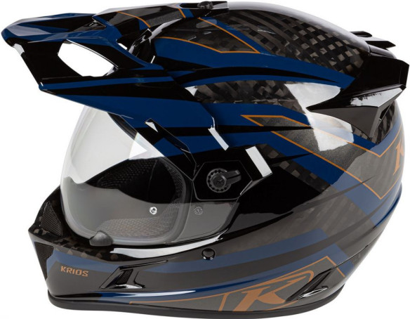 Casca Moto Touring Krios Karbon Adventure ECE Fastbak Bronze