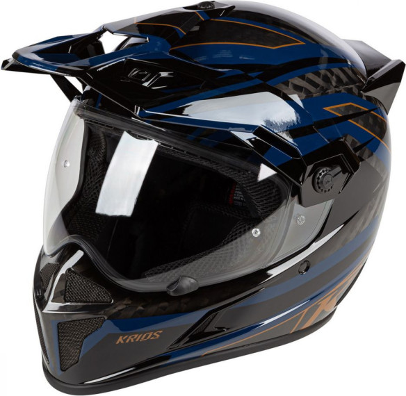 Casca Moto Touring Krios Karbon Adventure ECE Fastbak Bronze