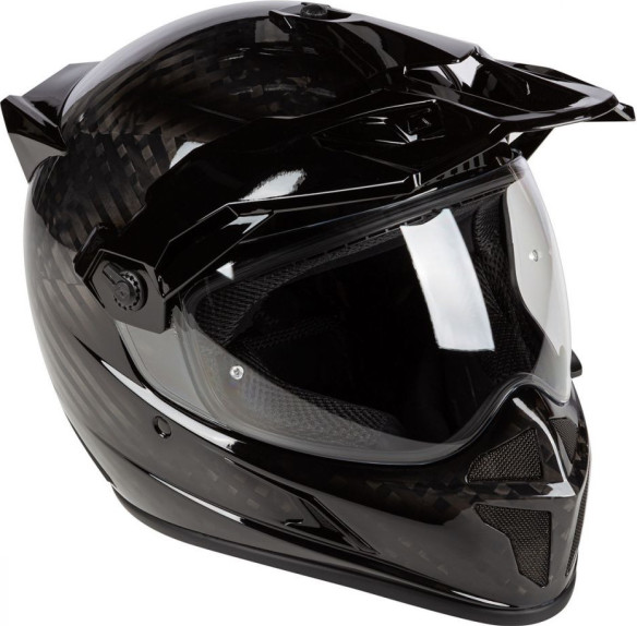 Casca Moto Touring Krios Karbon Adventure ECE Karbon Negru Lucios