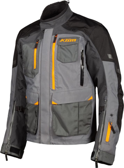Geaca Moto Textil Textil Touring Carlsbad Asphalt/Strike Orange