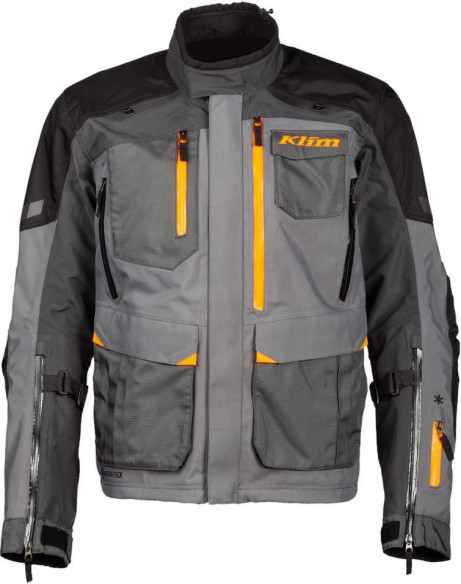 Geaca Moto Textil Textil Touring Carlsbad Asphalt/Strike Orange