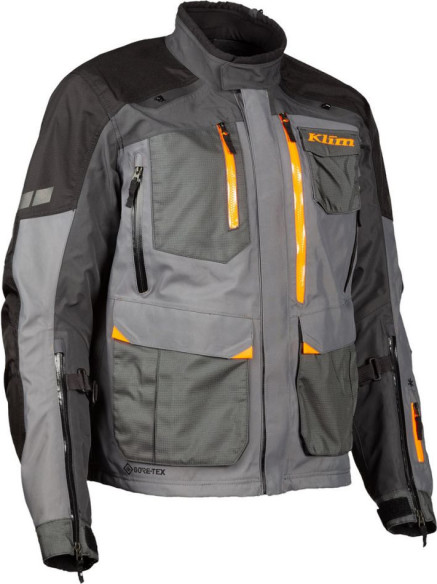 Geaca Moto Textil Textil Touring Carlsbad Asphalt/Strike Orange