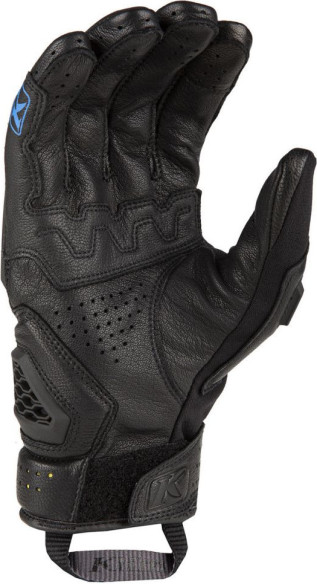 Manusi Moto Piele/Textil Touring Baja S4 Black/Kinetik Blue