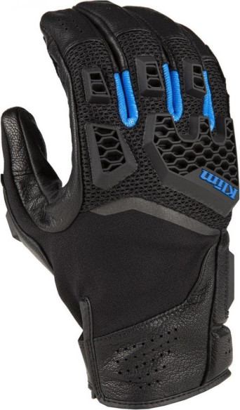 Manusi Moto Piele/Textil Touring Baja S4 Black/Kinetik Blue